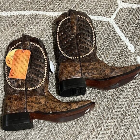 Corral Men’s Ostrich Boots A3389 Mens Sz 8 wide - Picture 1 of 14